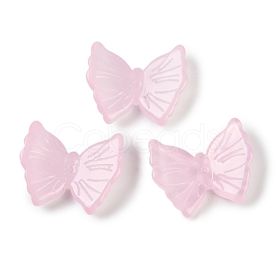 Spray Painted Glass Beads GLAA-Z007-02A-1