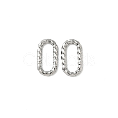 304 Stainless Steel Twisted Linking Rings STAS-L300-006E-P-1