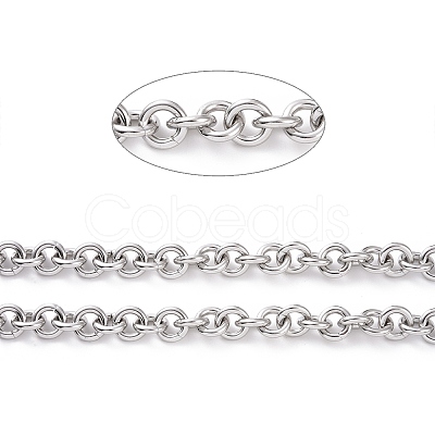 Tarnish Resistant 304 Stainless Steel Rolo Chains CHS-H013-07P-1
