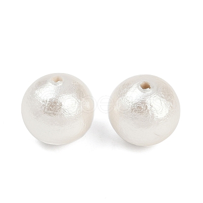 Compressed Cotton Pearl Beads WOVE-V001-A01-12mm-1