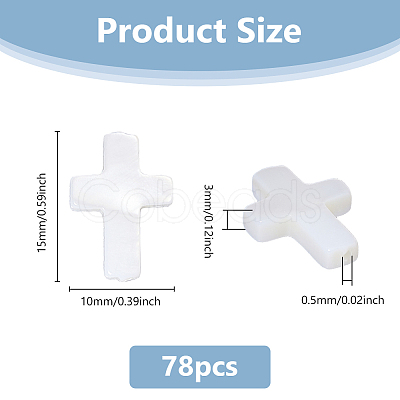 3 Strands Natural Freshwater Shell Cross Beads Strands BSHE-DC0001-02-1