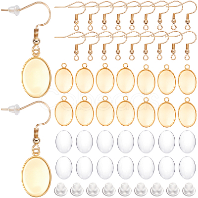 20Pcs 304 Stainless Steel Earring Hooks STAS-SP0002-04G-1