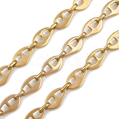 Ion Plating(IP) 304 Stainless Steel Nuggets Link Chains CHS-S012-19G-1