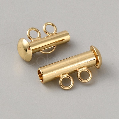 Brass Slide Lock Clasps KK-WH20007-22A-1