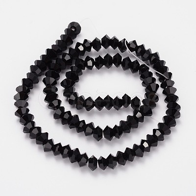 Faceted Bicone Glass Bead Strands GLAA-J082-A06-1