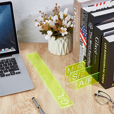 4Pcs 4 Styles Acrylic Book Divider AJEW-BC0008-27C-1