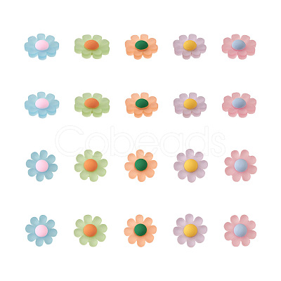 Resin Frosted Cabochons RESI-TA0001-26-1