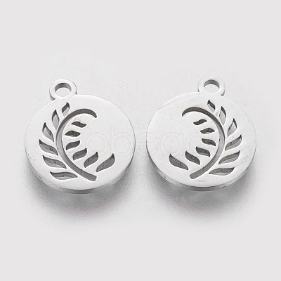 Non-Tarnish 304 Stainless Steel Charms STAS-Q201-T190-1