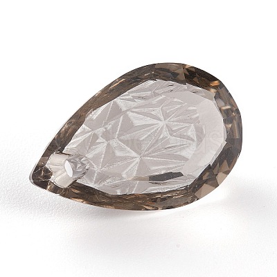 Embossed Glass Rhinestone Pendants GLAA-J101-05B-001SA-1