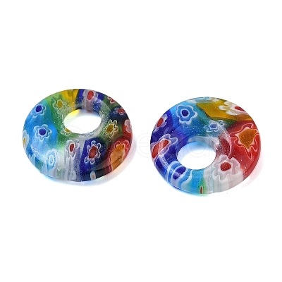 Handmade Millefiori Glass Pendants LAMP-G166-07-1