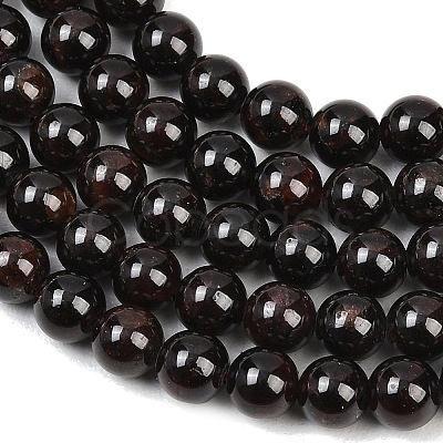 Garnet Round Beads Strands G-O081-03-6mm-1