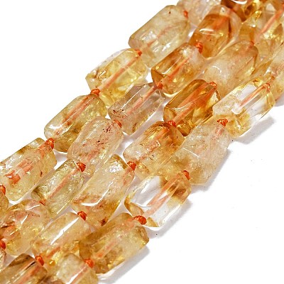 Natural Citrine Beads Strands G-O170-113-1