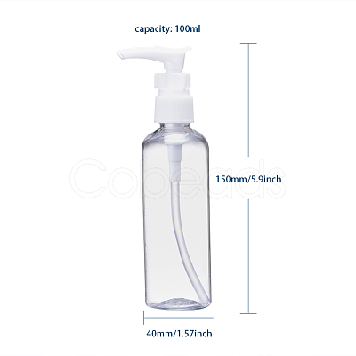 100ml Refillable PET Plastic Empty Pump Bottles for Liquid Soap TOOL-Q024-01B-01-1