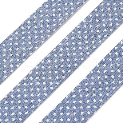 5M Cotton Linen Strar Printed Ribon LS-OCOR-K008-01B-02-1