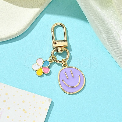 Alloy Enamel Pendant Decorations HJEW-YW00008-06-1