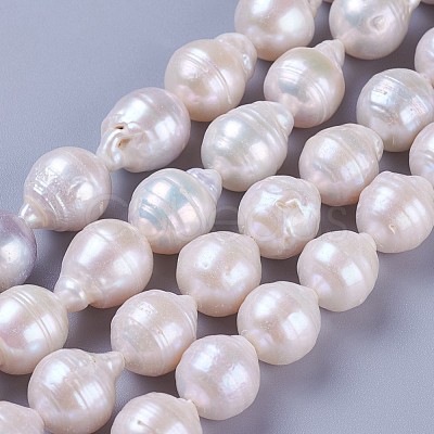 Natural Cultured Freshwater Pearl Beads Strands PEAR-F010-13-1