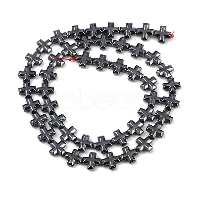 Electroplated Synthetic Non-magnetic Hematite Beads Strands G-K375-E02-02-1