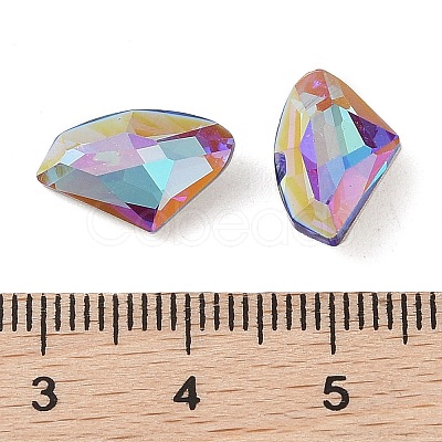 Glass Rhinestone Cabochons RGLA-L029-11B-BBLA-1