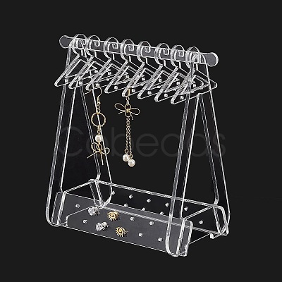 Coat Hanger Removable Acrylic Earring Displays EDIS-PH0001-48-1