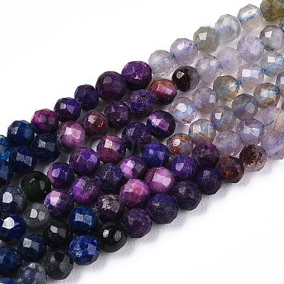 Natural Mixed Gemstone Beads Strands G-D080-A01-02-04-1
