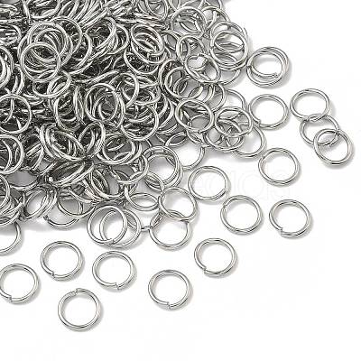 Non-Tarnish 304 Stainless Steel Open Jump Rings X-STAS-E067-08-10mm-1