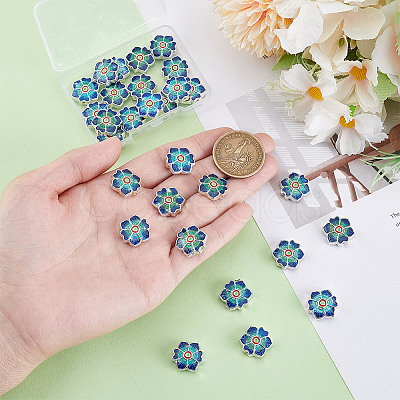 20Pcs Alloy Enamel Beads ENAM-PH0002-92-1