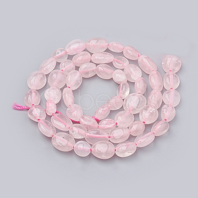 Natural Rose Quartz Beads Strands G-S331-6x8-017-1