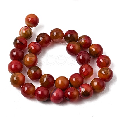 Natural Multi-Color Agate Beads Strands G-A261-B03-14mm-1