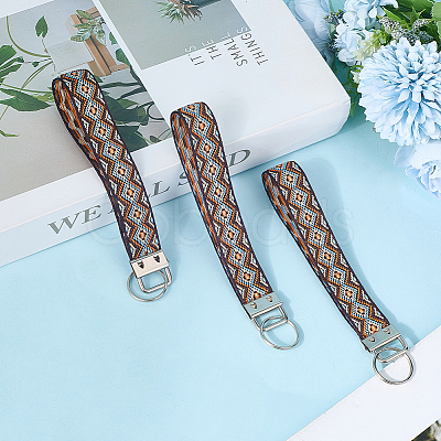 Iron with Polyester Inwrought Keychain KEYC-WH20054-011C-1