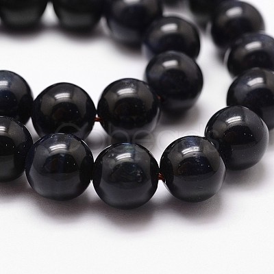 Natural Tiger Eye Bead Strands G-G735-23-6mm-05-1