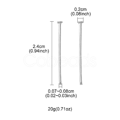 Iron Flat Head Pins IFIN-FS0001-30G-1