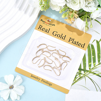 20Pcs Brass Earring Hooks KK-BBC0024-44-1