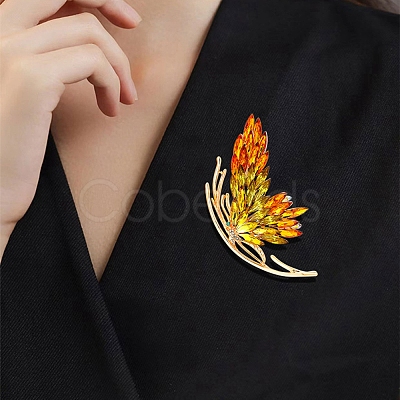 Rhinestone Butterfly Brooch Pin X1-JEWB-P016-03LG-01-1