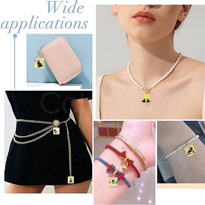 14Pcs 7 Style Alloy Enamel Pendants ENAM-CJ0005-59-1