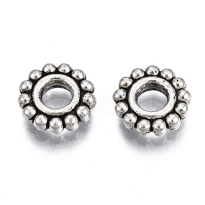 Tibetan Style Alloy Daisy Spacer Beads LS-TIBEB-N005-077B-01-1