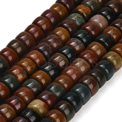Natural Ocean Jasper Beads Strands GG-CBA792A-G04-4x7mm-1