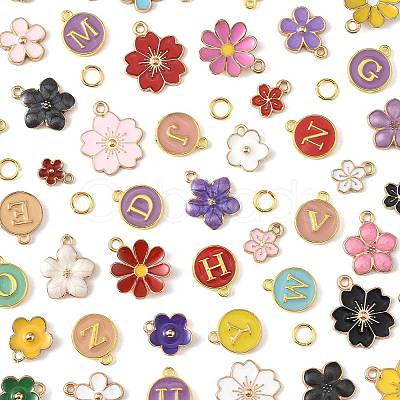 132Pcs Alloy Enamel Pendants DIY-FS0009-12-1