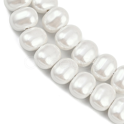 Electroplated Shell Pearl Beads Strands BSHE-H113-04C-1
