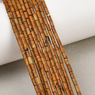 Natural Wood Lace Stone Wooden Jasper Beads Strands GG-CBAED3F-A07-1