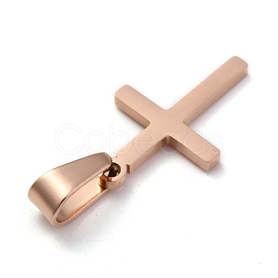 304 Stainless Steel Pendants STAS-P253-09RG-1