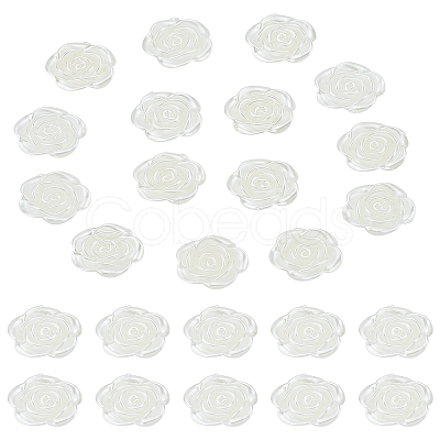 200Pcs ABS Imitation Pearl Beads OACR-LP0001-01-1
