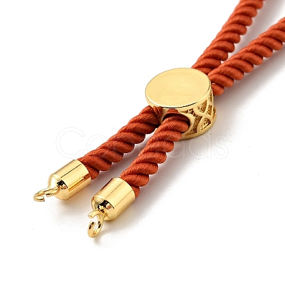 Half Finished Twisted Milan Rope Slider Bracelets FIND-G032-01G-23-1