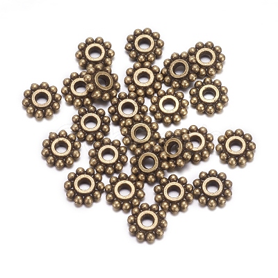 Gear Tibetan Style Alloy Spacer Beads X-MAB145-NF-1