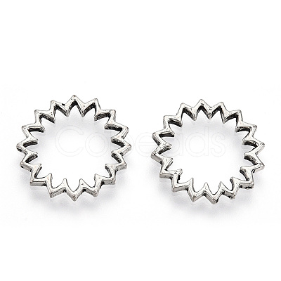 Tibetan Style Alloy Linking Rings PALLOY-T075-208AS-1