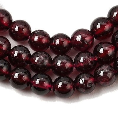 Garnet Round Beads Strands G-O081-03-4mm-1