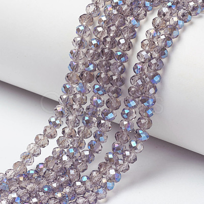 Electroplate Glass Beads Strands EGLA-A034-T4mm-I11-1