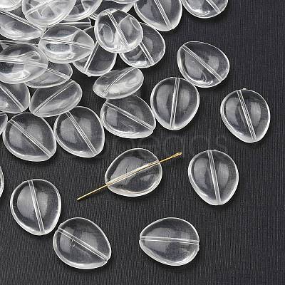 Teardrop Transparent Acrylic Beads X-TACR-R122-A01-1