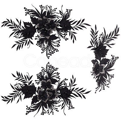 Flower Polyester Computerized Embroidery Sew on Ornament Accessories DIY-WH0366-39-1