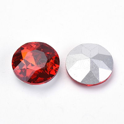 Pointed Back Glass Rhinestone Cabochons RGLA-T029-12mm-05-1
