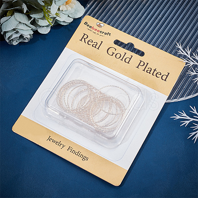 20Pcs Brass Linking Rings KK-BBC0012-15-1
